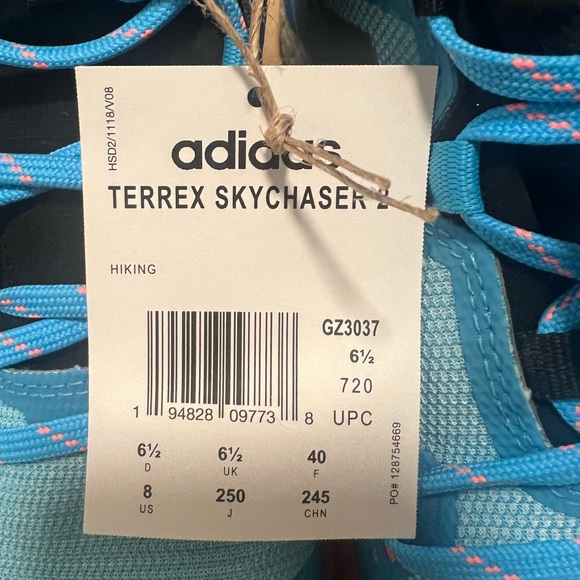 Adidas Terrex Skychaser 2 Blue and Black Shoes - Picture 4 of 12